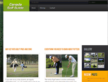 Tablet Screenshot of canadagolfguide.net